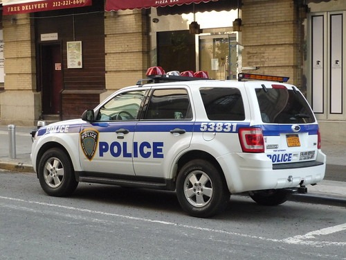 駐車しているパトカー