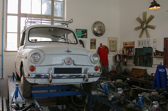 車の修理工場