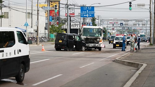 交通事故の様子