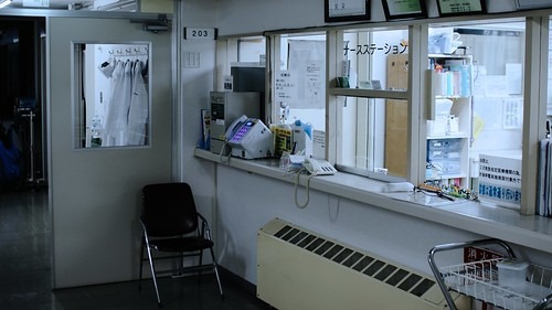 病棟のナースステーション前