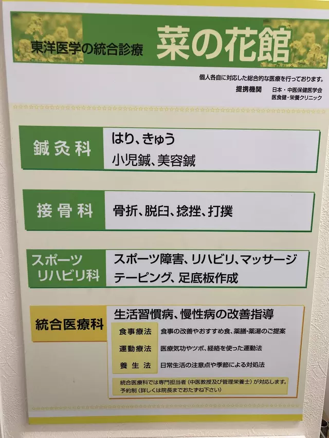 はり・きゅう・接骨 菜の花館