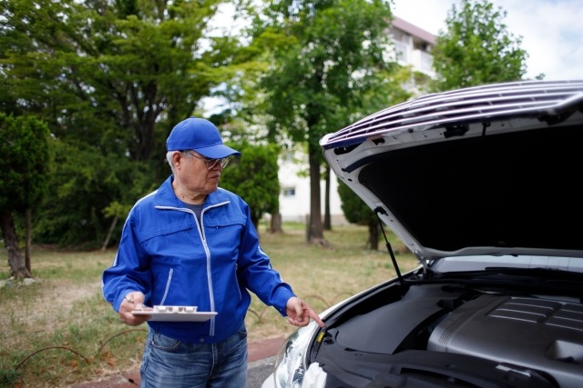 点検を行う様子