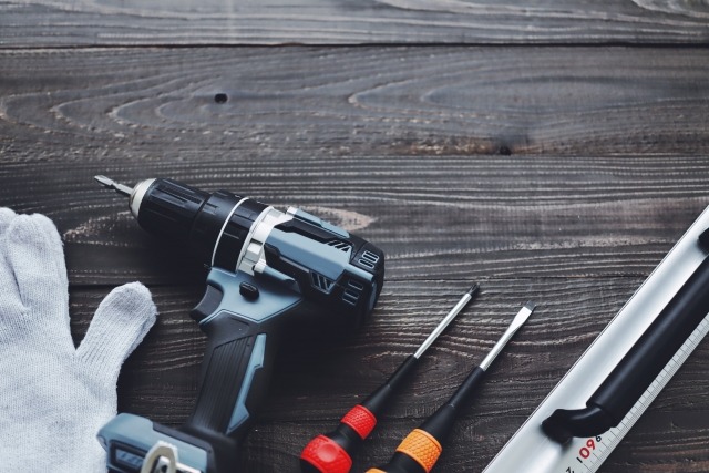 取り付けに使う工具