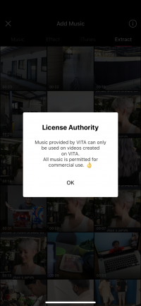 Vita - free mobile editing app - license