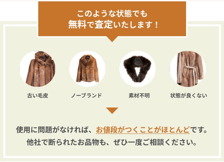 こんな状態でも買い取れる毛皮