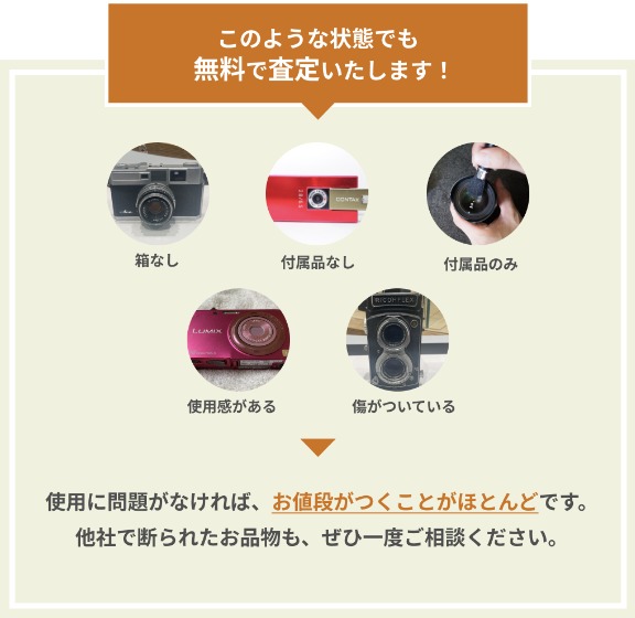 こんな状態でも買い取れるカメラ