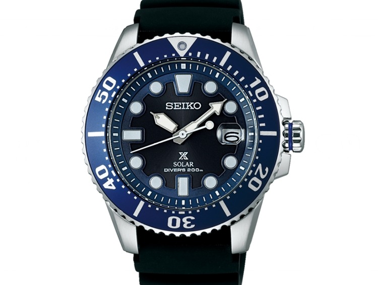 ネイビーシー 美品 セイコー SEIKO SZEV012 ソーラー ダイバー - 通販