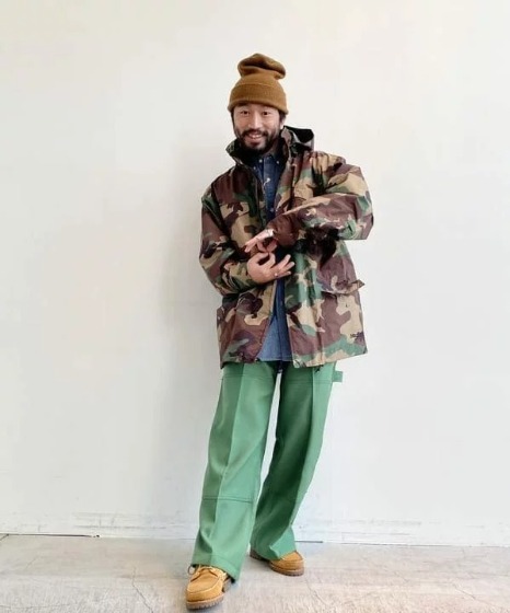 着こなし6：迷彩フィールドジャケット