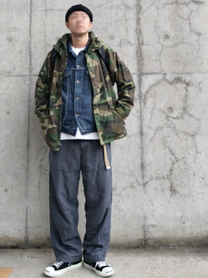 ③ジャケットの上にアウター