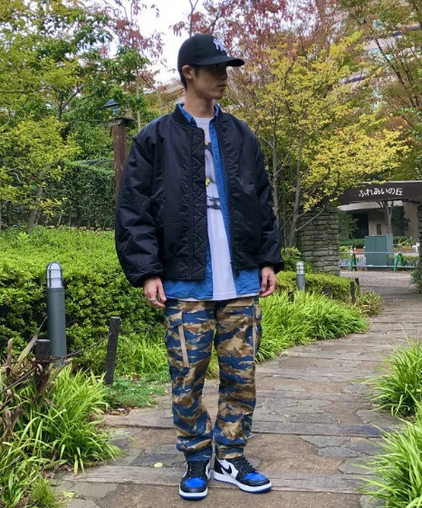 MA−1(黒)おしゃれコーデ⑩SBEAMS OUTLET