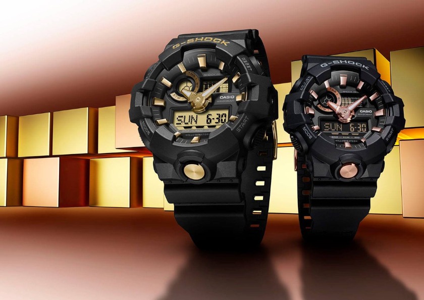 G-SHOCK"黒色×金色”はあらゆるシーンに映える