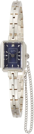 agete スクエアフェイスジュエリーウォッチ 1017112000401999