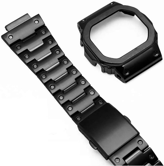 スチールケースブレスレット(ブラック)