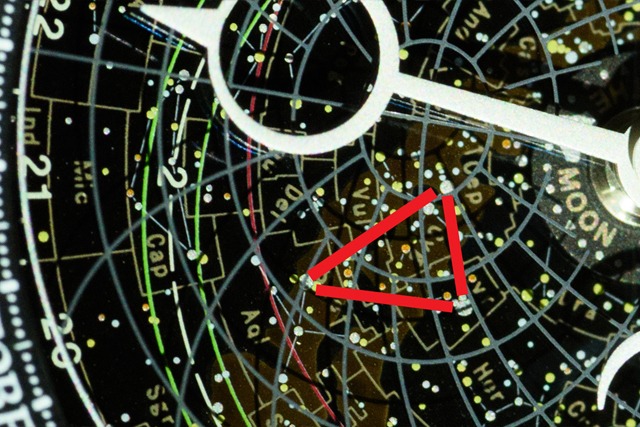 星座盤と月齢を調節する