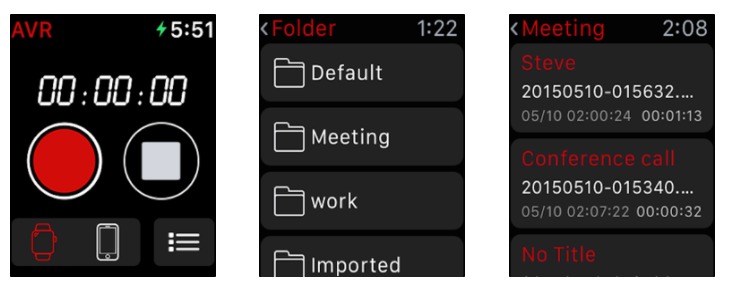 ボイスレコーダー - AVR PROの機能