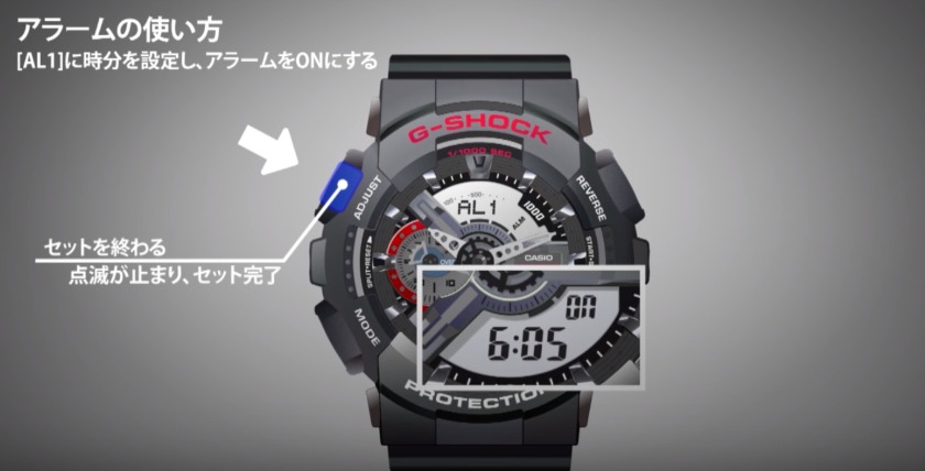 STEP4:右下ボタンで再度選択、左上ボタンで設定する