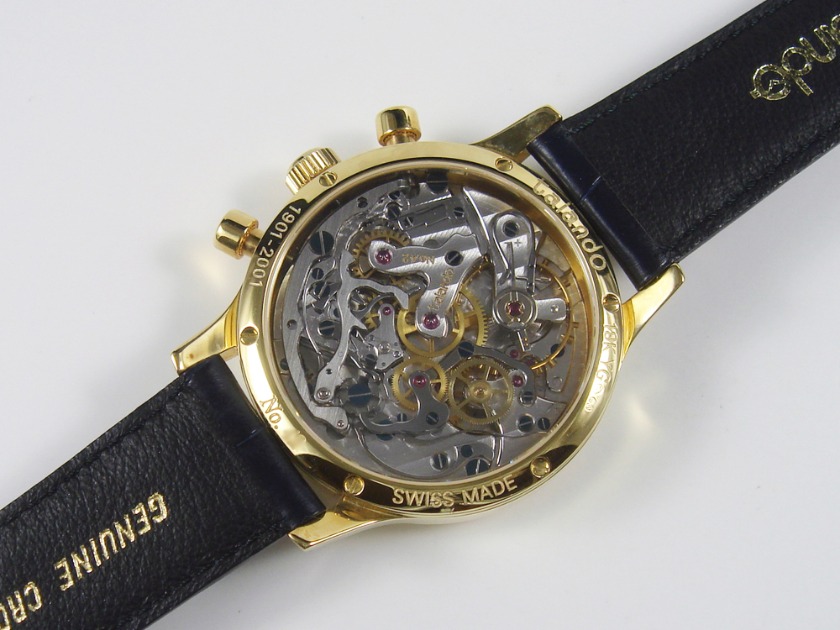 太安堂 オリジナル 第2作 18KYG クロノグラフ針 100周年記念の特徴・機能