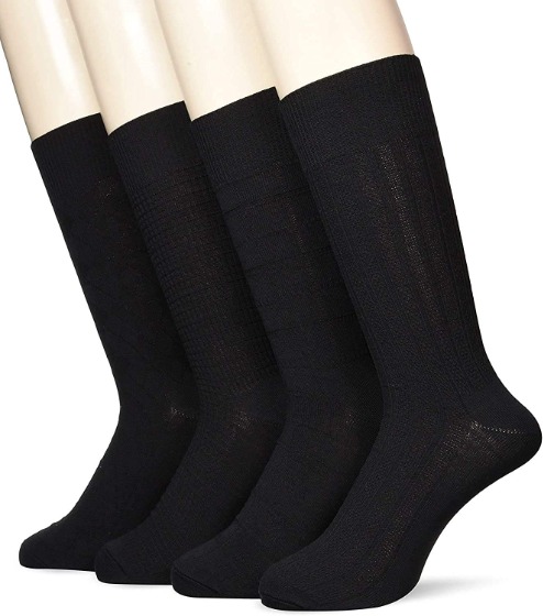 ②足首が隠れる「クルー丈の靴下」