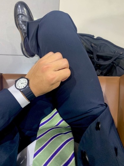 コーデ1：ブルースーツ×MQ-24-7B2