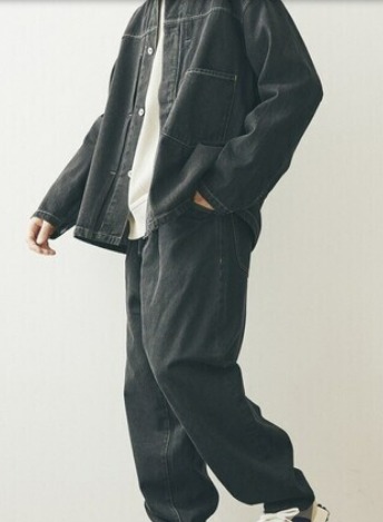 コーデ3：ブラック×黒バルーンパンツ