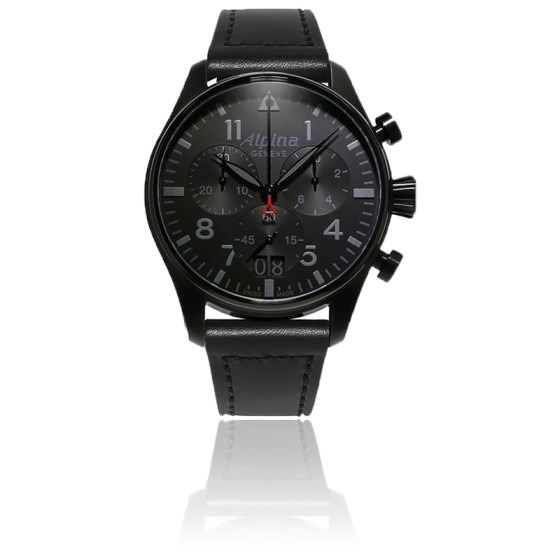 スタータイマー パイロット クロノグラフ ビックデイト シャドウライン (REF. AL-372BB4FBS6)