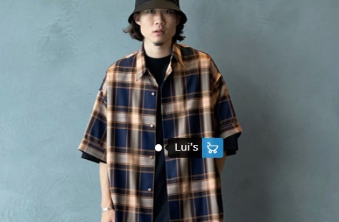 バケットハットにビッグシルエットシャツの着こなし