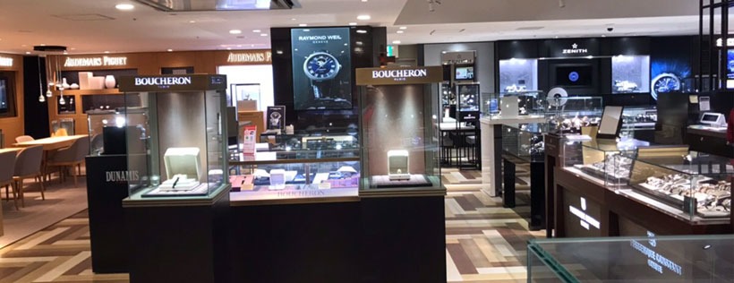 エディフィスの取扱店舗：博多阪急M３階ウォッチギャラリー