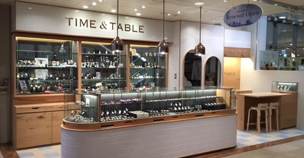代々木上原周辺の時計店：TIME ＆ TABLE ルミネ新宿店