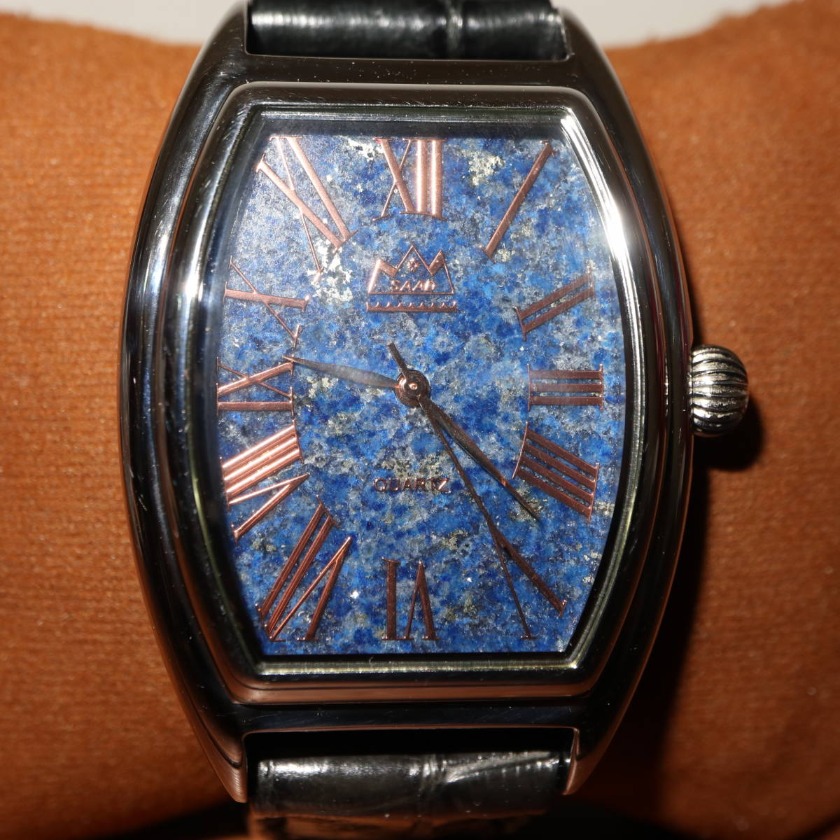 SAAD　クロコダイルバンド　ラピスラズリ　レザーウォッチ