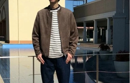 コーデ6：ボーダーシャツと合わせる