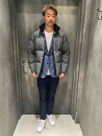 グレー×ジャケット