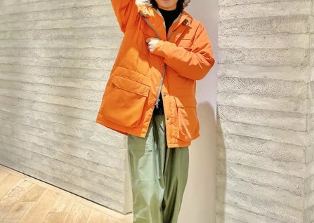 マウンテンパーカー×黒タートル