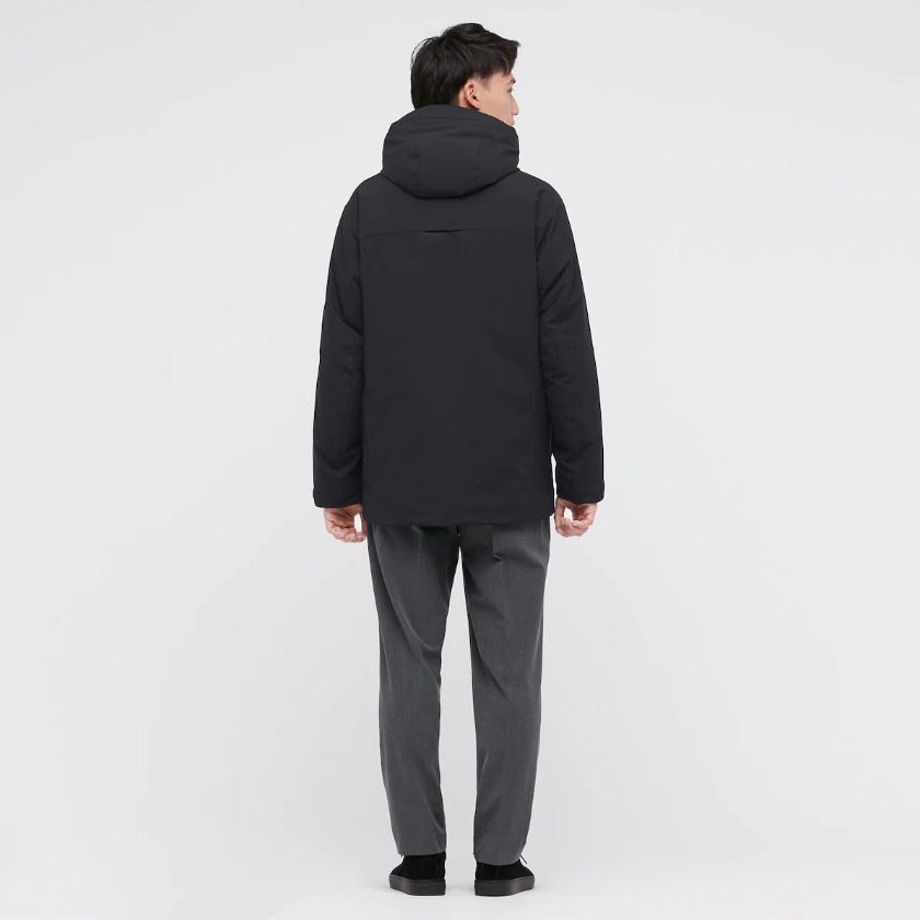 ハイブリッドダウンパーカー