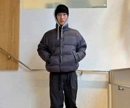 ブラック×マウンテンパーカー