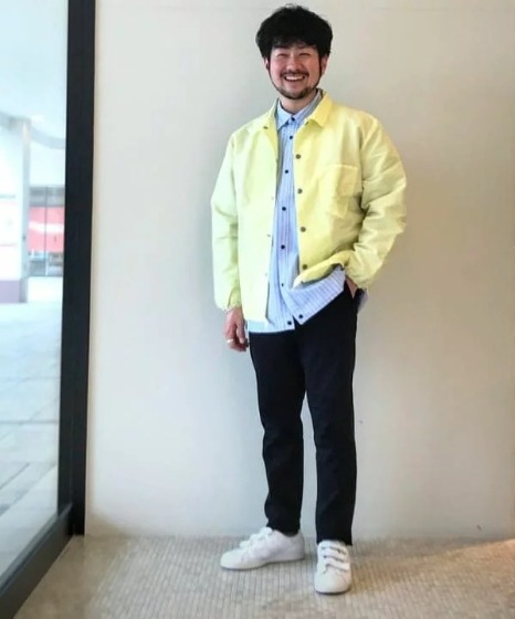 イエロー×シャツ