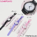 ラブトキシック(腕時計)：ロゴラメ時計ピンク