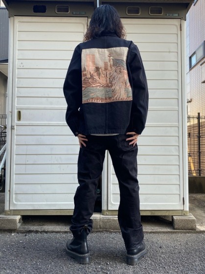 コーデ2：黒ジーンズ＋黒ブーツ