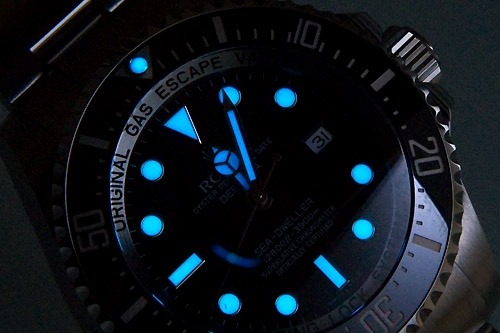 ロレックスのスーパーコピー・偽物⑤夜光塗料