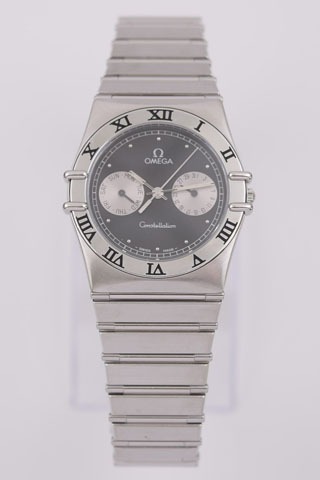 オメガコンステレーションクォーツ黒文字盤