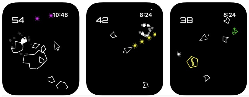AppleWatchのゲームアプリ：Asteroid Commandoの特徴・機能