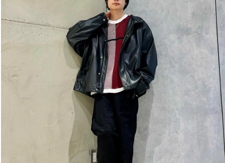 コーデ1：おしゃれなニットと合わせる