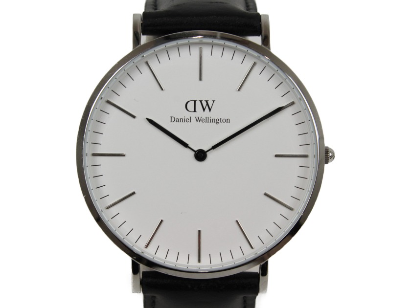 男性向け①：40mm×黒レザーベルトCLASSIC