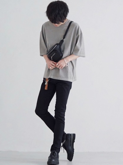 革靴コーデ③WYM LIDNM ドレスシューズ