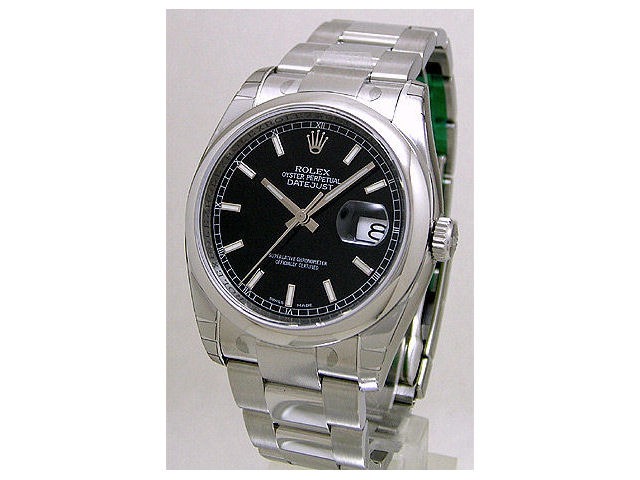 ロレックスデイトジャスト36　Ref.116200ブラック