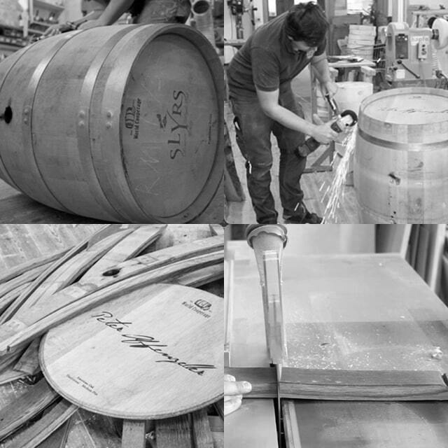 ①歴史あるウイスキー樽を使用