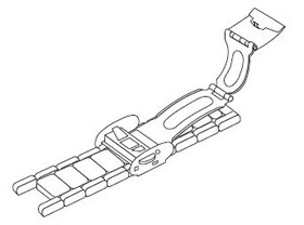 ワンプッシュ三つ折れ式の長さ調節