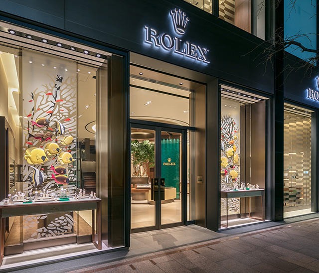 銀座のロレックス正規店：レキシア 銀座並木通り本店