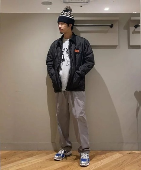 ブラック×グレースウェット