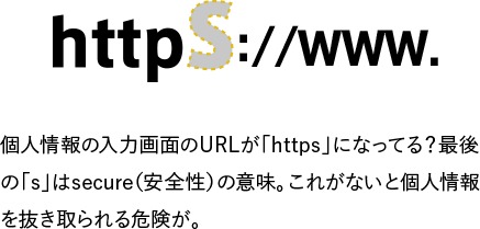 httpのあとに｢s｣がついているか確認