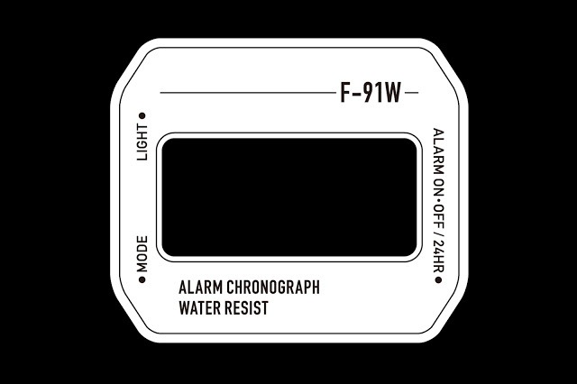 文字盤にステッカーでカスタム
